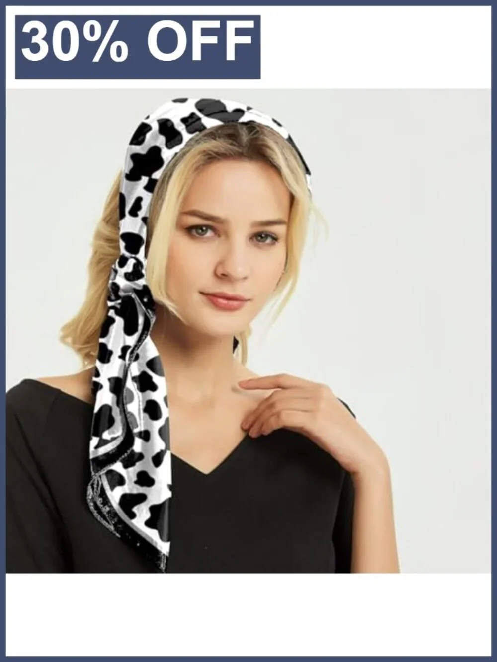 Satin Silk Feeling Long Neck Hair Scarf Handbag Accessory